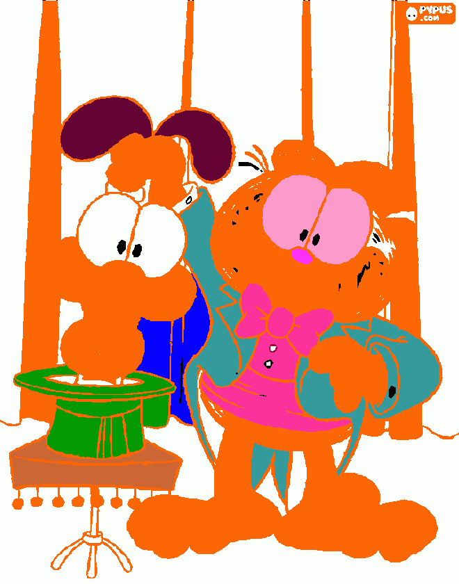 για ζωγραφικήgarfield odie