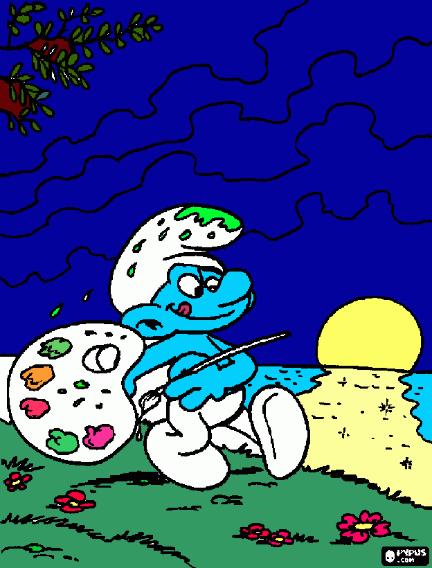 για ζωγραφικήsmurfs