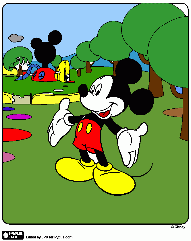 για ζωγραφικήTo Σπίτι του Μίκυ Μάους....