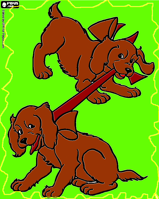 για ζωγραφικήΔΥΟ ΣΚΥΛΑΚΙΑ ΠΑΙΖΟΥΝ ΜΕ ΜΙΑ ΚΟΚΚΙΝΗ ΚΟΡΔΕΛΑ!!!!!!!!!