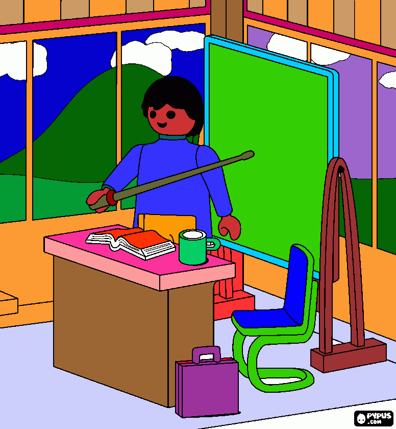 για ζωγραφικήΔασκάλα στο σχολείο