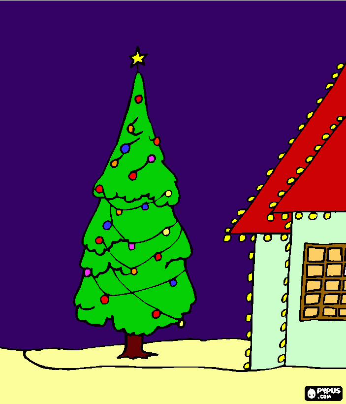 για ζωγραφικήΔεντρο και σπίτι