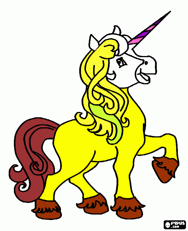 για ζωγραφικήΕυτυχισμένη μονοκερος