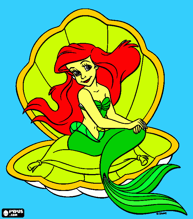 για ζωγραφικήΗ αριελ στον θρονο της!