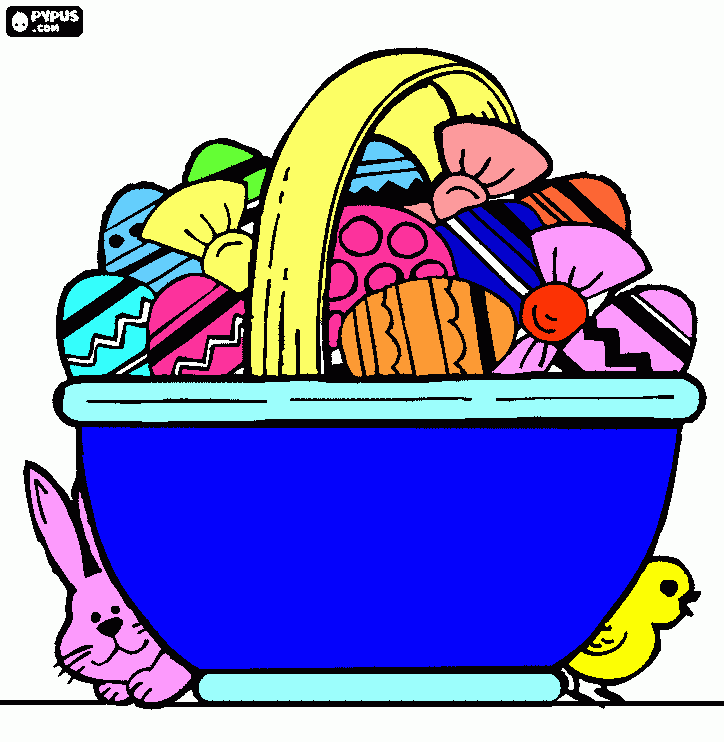 για ζωγραφικήΚαλαθακι πασχαλινο!!