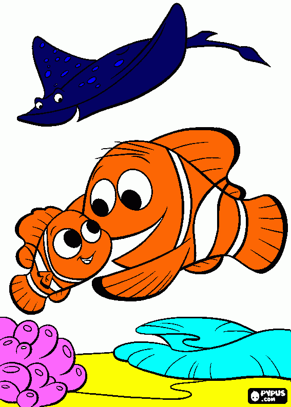 για ζωγραφικήΟ Νέμο με τον μπαμπά του