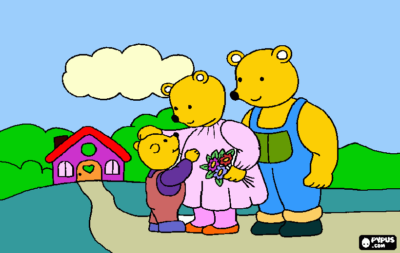 για ζωγραφικήΟικογένεια Αρκούδου