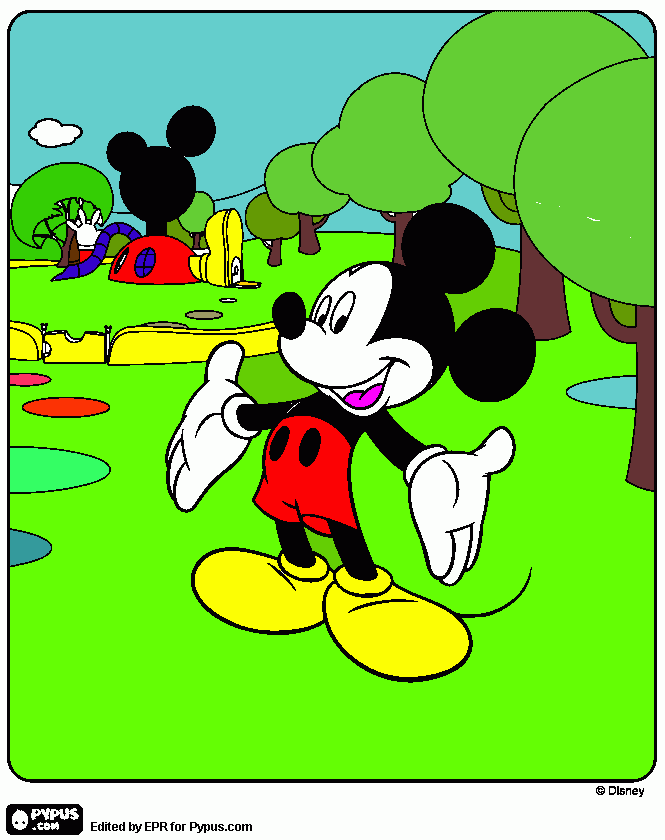 για ζωγραφικήΤο Σπίτι του Μίκυ Μάους.