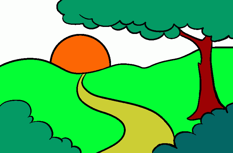 για ζωγραφικήΤοπιο στην ανατολυ του ηλιου