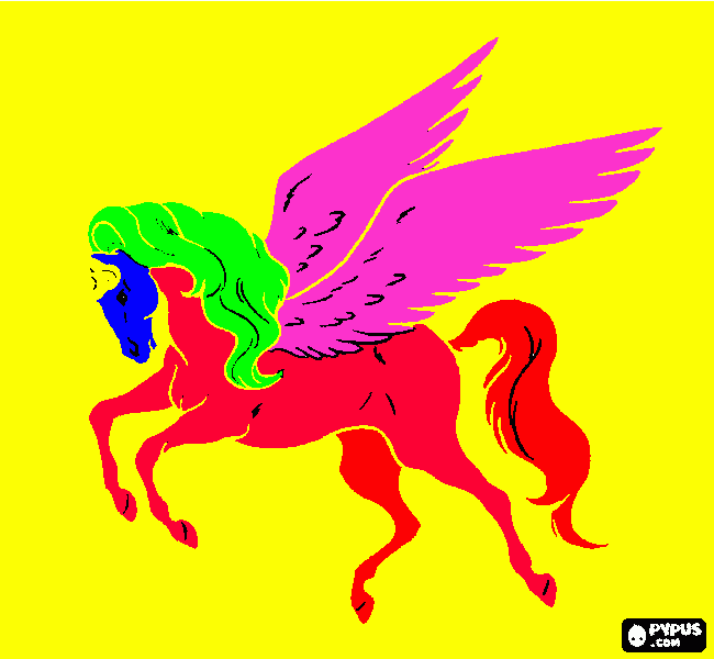 για ζωγραφικήΦτερωτό άλογο