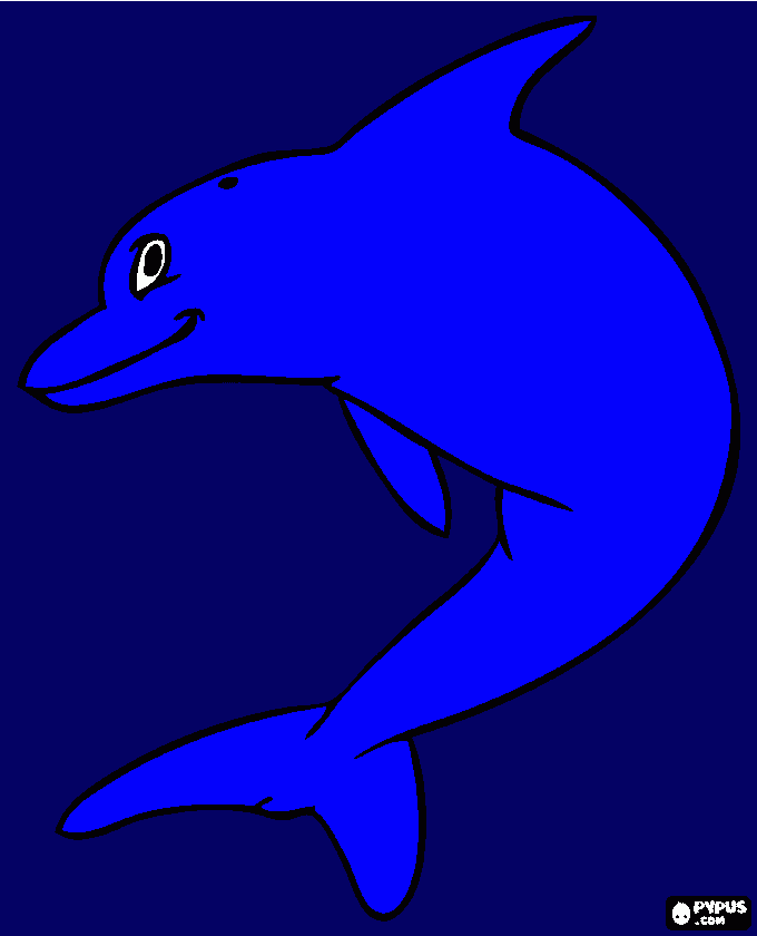 για ζωγραφικήδελφινι μπλε