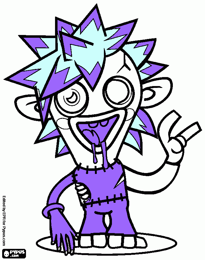 για ζωγραφική ενα  ζομπι    