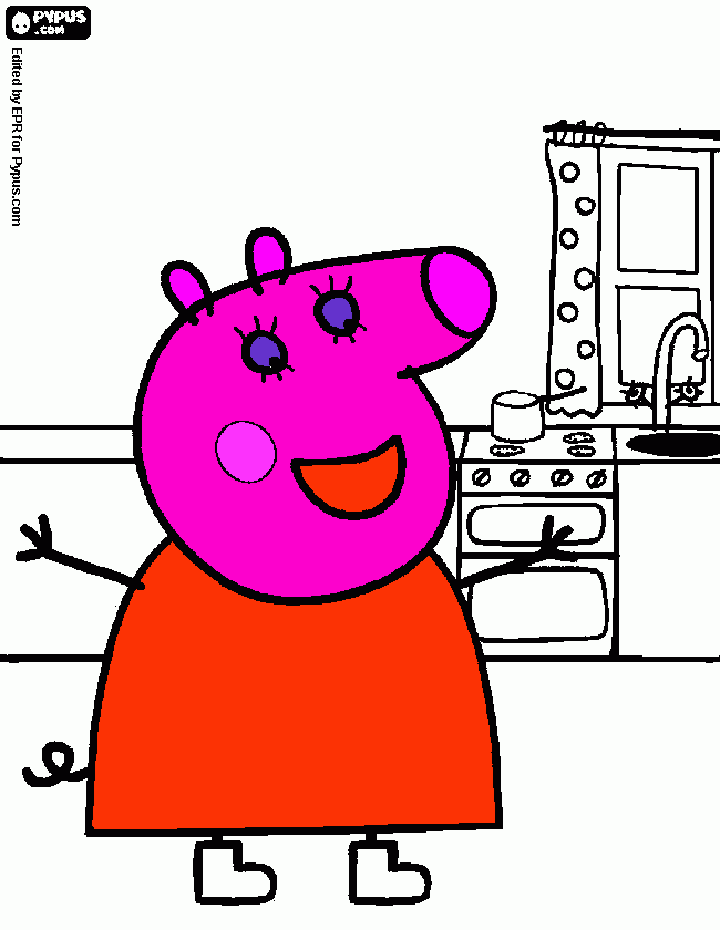 για ζωγραφικήμαμά γουρουνίτσα