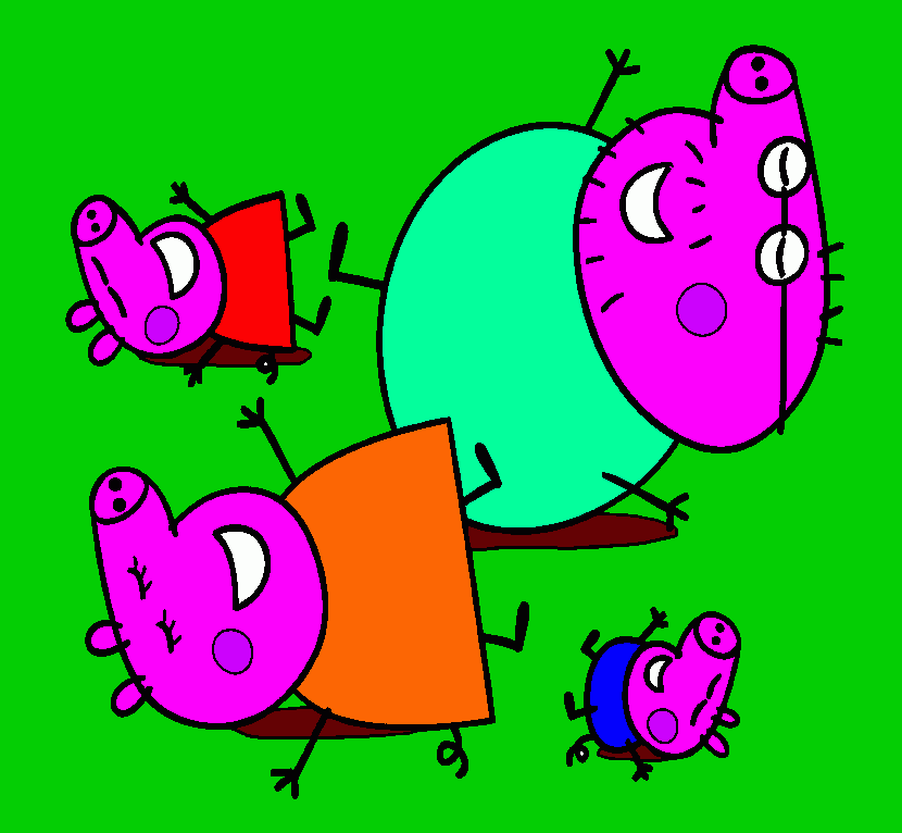 για ζωγραφικήπεππα και η οικογενεια της γελοι στη λασπη