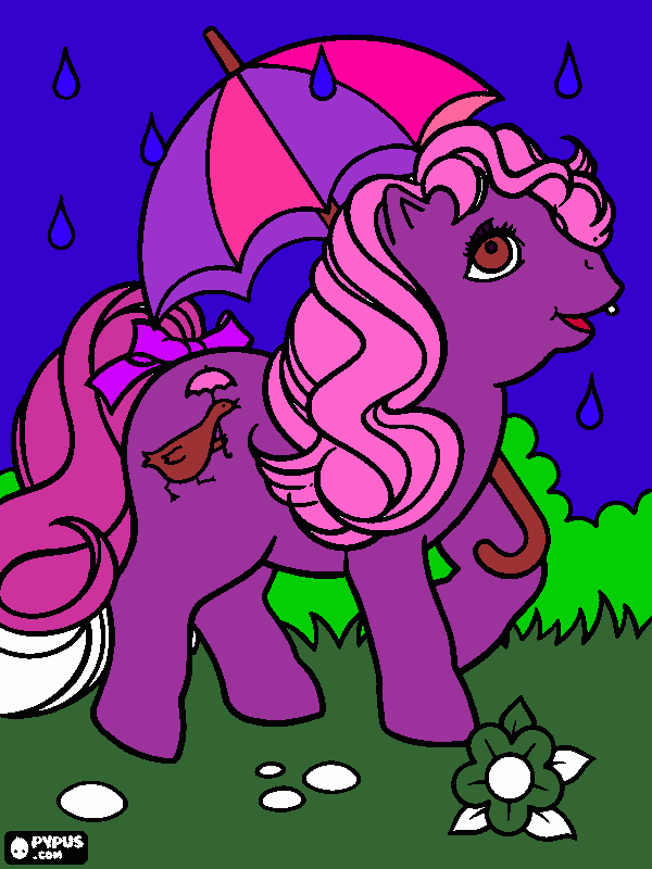 για ζωγραφικήπονυ με ομπρελα