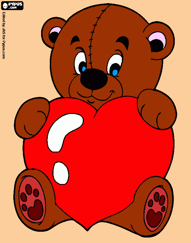 για ζωγραφικήτο αρκουδακι της αγαπης