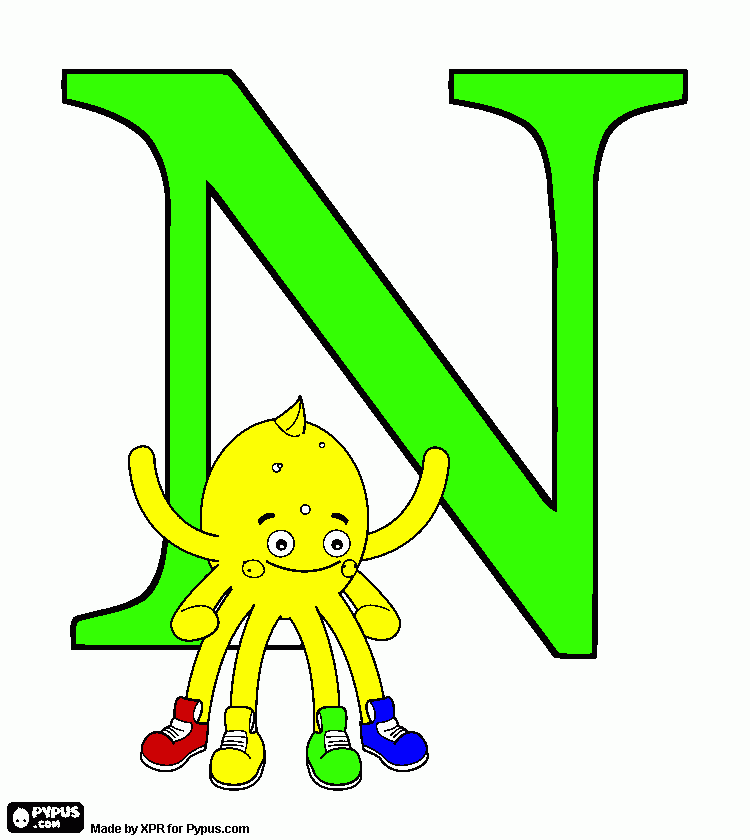 για ζωγραφικήτο γραμμα Ν