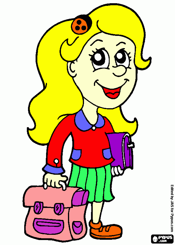 για ζωγραφικήτο κοριτσκι που παει σχολειο!!!!!!!!!!!!!!1