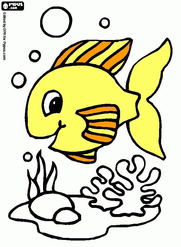 για ζωγραφικήψαρι κιτρινο