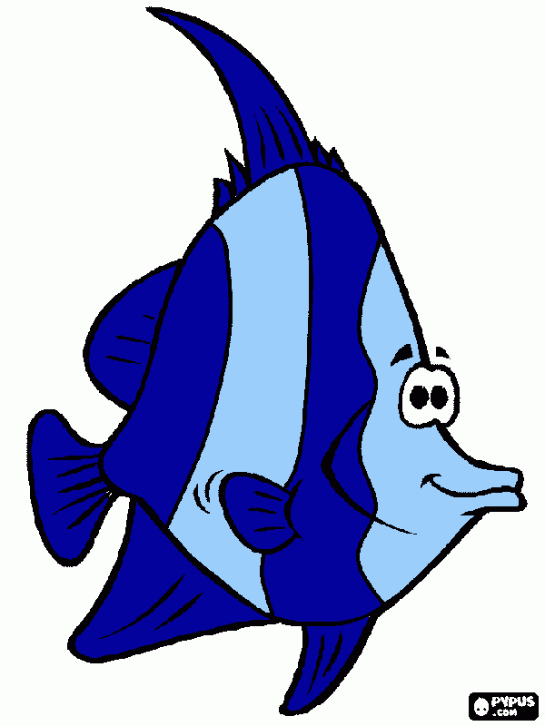 για ζωγραφικήψαρι μπλε 3