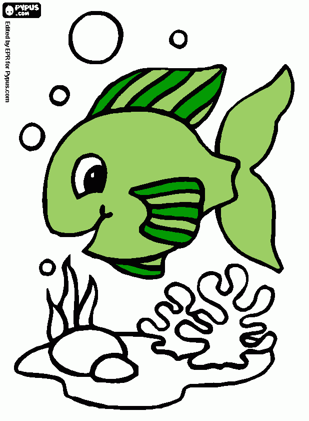 για ζωγραφικήψαρι πρασινο